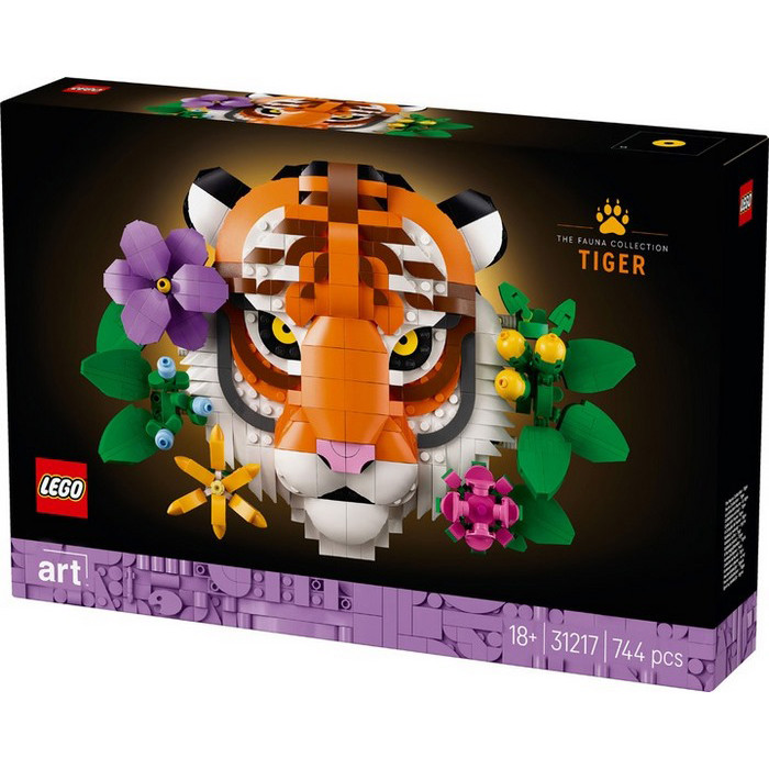 Конструктор Art Коллекция фауны Тигр LEGO 31217, 744 детали