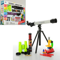 Набір ігровий 7004A мікроскоп, телескоп, бінокль, підзорн.труба, (12 кольорів).