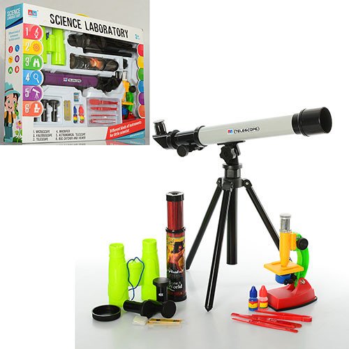 Набір ігровий 7004A мікроскоп, телескоп, бінокль, підзорн.труба, (12 кольорів). по цене 714 грн.