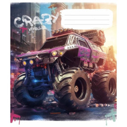 Тетрадь общая "Monster trucks" Школярик 048-3283L-2 в линию, 48 листов