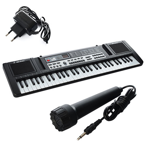 Синтезатор MQ6121 61 клавіша, мікрофон, 6 тонів, 6 ритмів, 10 пісень по цене 624 грн.