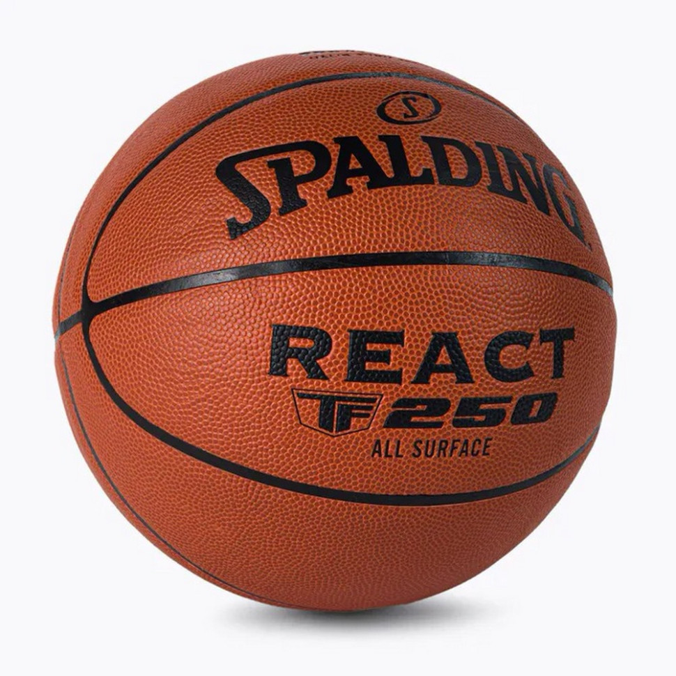 М'яч баскетбольний React TF-250 FIBA Spalding 76968Z, помаранчевий № 6