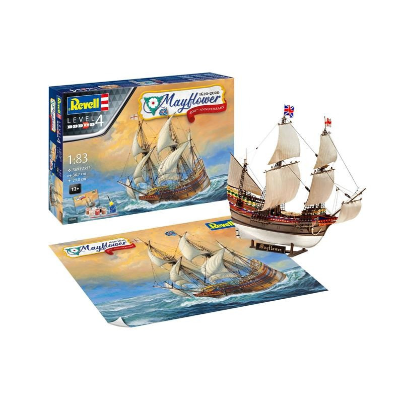 Сборная модель Корабль Mayflower Revell RVL-05684 уровень 4, масштаб 1:83