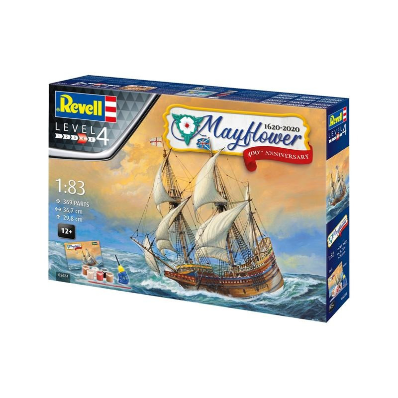 Сборная модель Корабль Mayflower Revell RVL-05684 уровень 4, масштаб 1:83