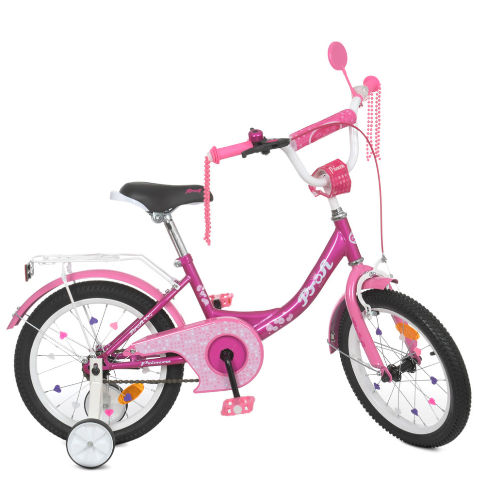 Велосипед дитячий PROF1 Y1816 18 дюймів, фуксія по цене 4 061 грн.