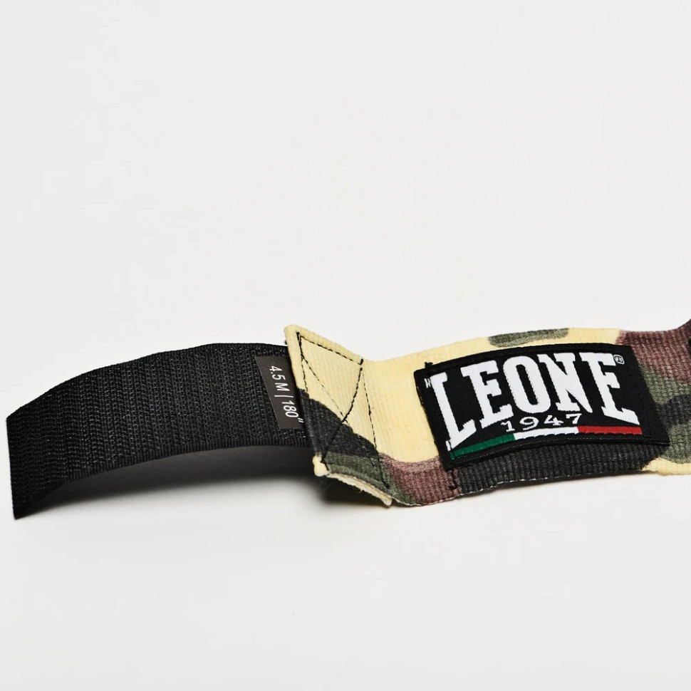 Бинты для бокса Leone AB705_G/Mimetic_450 Green Mimetic 4,5 метра