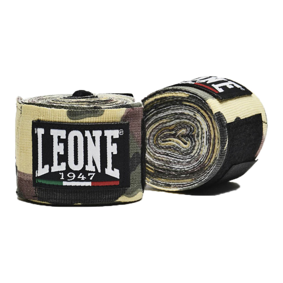 Бинты для бокса Leone AB705_G/Mimetic_450 Green Mimetic 4,5 метра