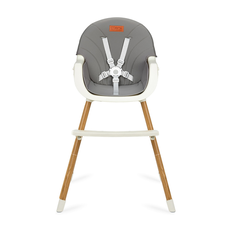 Стульчик для кормления REKI 2 в 1 MoMi KRKA00034 grey, функция кресла