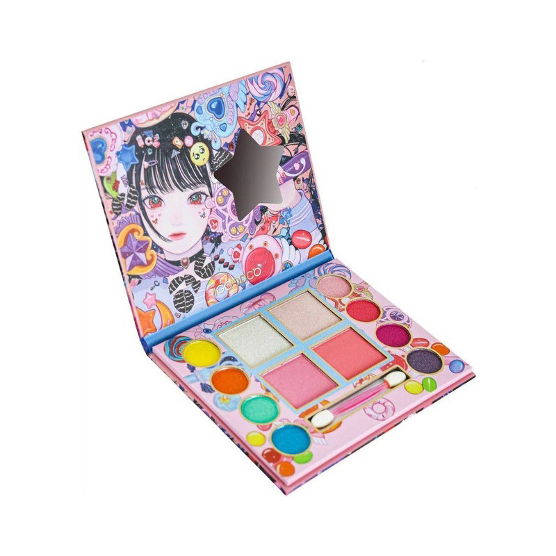 Детская палетка теней для век Igoodco IG2943, 12 цветов, с аппликатором