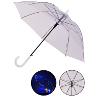 Зонт LED UM5216 прозрачный, со светом