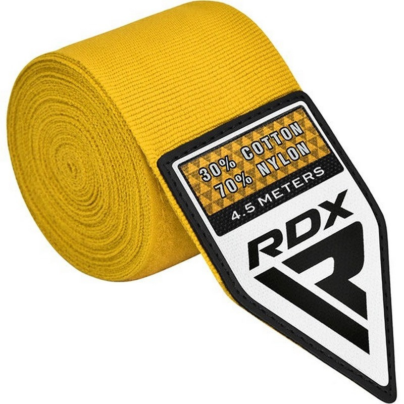 Бинти для боксу WX Professional Boxing Hand Wraps RDX Inc Limited HWX-RY+ Yellow 4,5 м