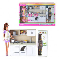 Кукла DEFA 6085 с набором кухня