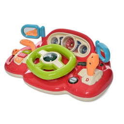 Детский игровой Автотренажер 3 в 1 Bambi CY-7076B звуки машины, тормоза (Красный)