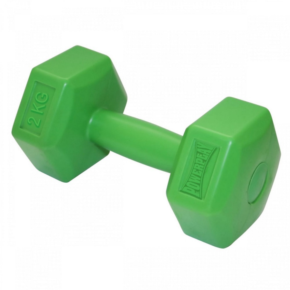Гантель композитная 4124 Hercules PowerPlay PP_4124_2kg 2 кг, Зеленая