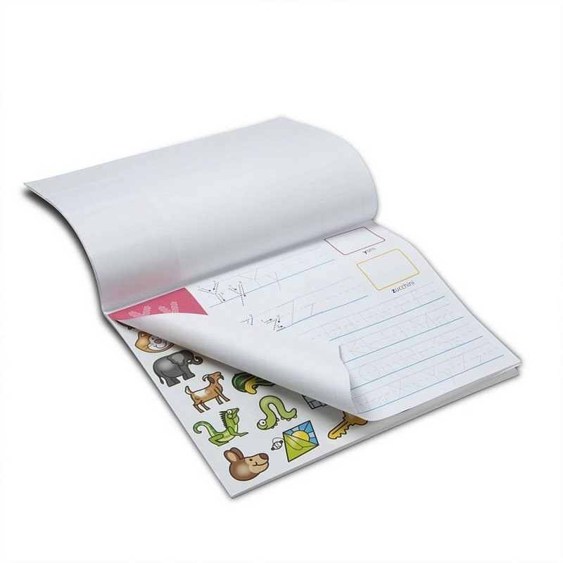 Альбом развивающих раскрасок с наклейками 