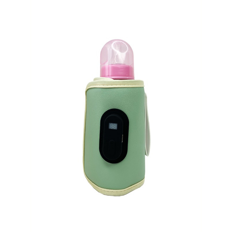 Портативный подогреватель для детских бутылочек Mega Zayka MGZ-0222(Green) с индикатором температуры