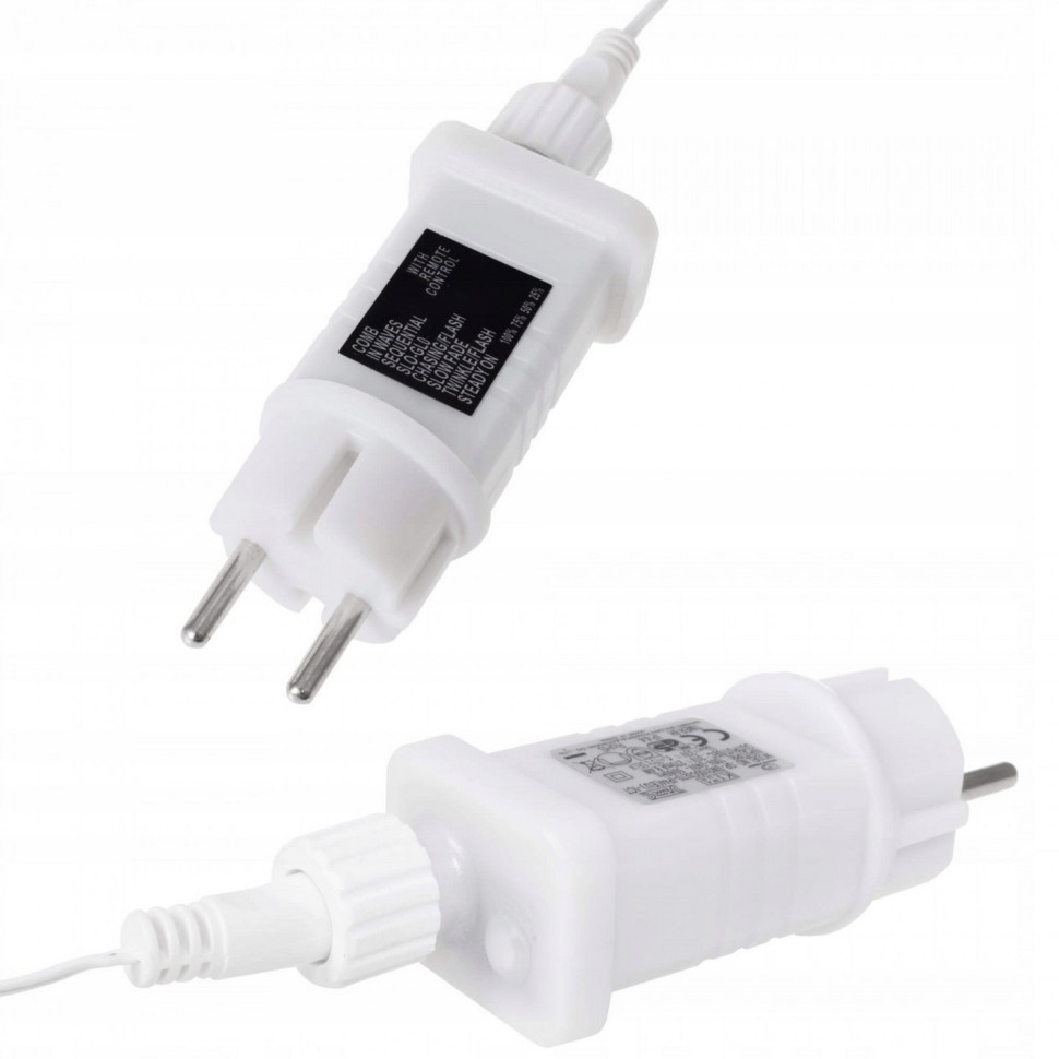 Гирлянда бахрома уличная Springos CL4007, 2 м 136 LED-Pilot, Warm White