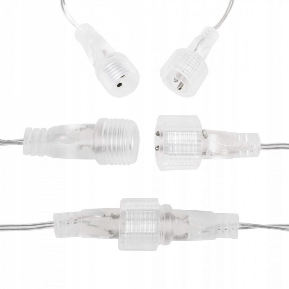 Гирлянда бахрома уличная Springos CL4007, 2 м 136 LED-Pilot, Warm White