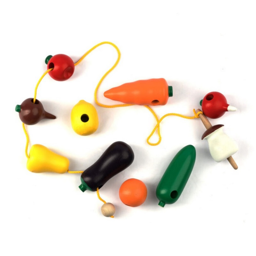 Дитяча дерев'яна шнурівка 