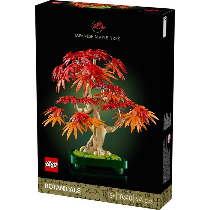Конструктор Botanicals Бонсай из японского красного клена LEGO 10348, 474 детали