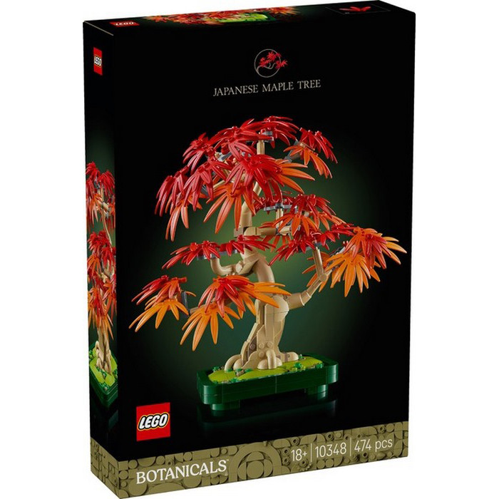 Конструктор Botanicals Бонсай из японского красного клена LEGO 10348, 474 детали