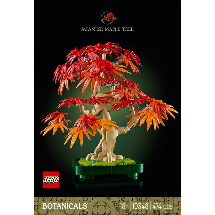 Конструктор Botanicals Бонсай из японского красного клена LEGO 10348, 474 детали
