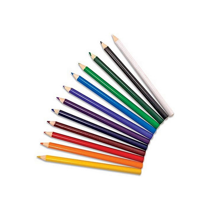 Кольорові трикутні олівці Melissa&Doug MD14119, 12 кольорів