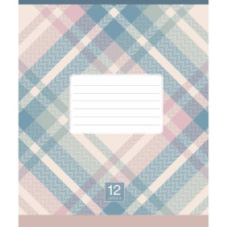 Зошит учнівський "Plaid pattern" Школярик 018-3345L-3 в лінію, 18 аркушів 