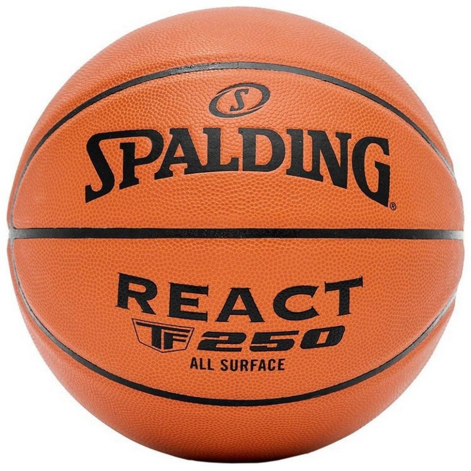 М'яч баскетбольний REACT TF-250 Spalding 76802Z, помаранчевий № 6