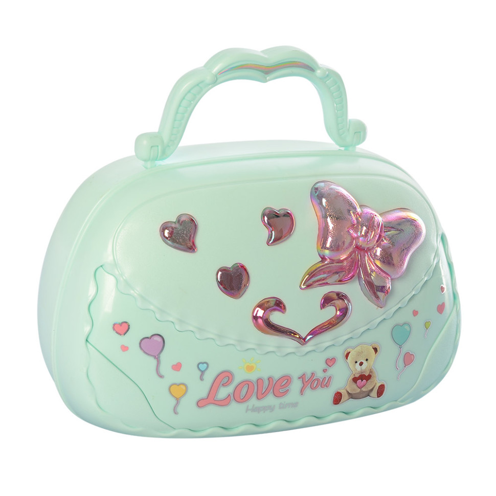 Музична скринька Сумочка Bambi 9220(Turquoise) дзеркало, механічна