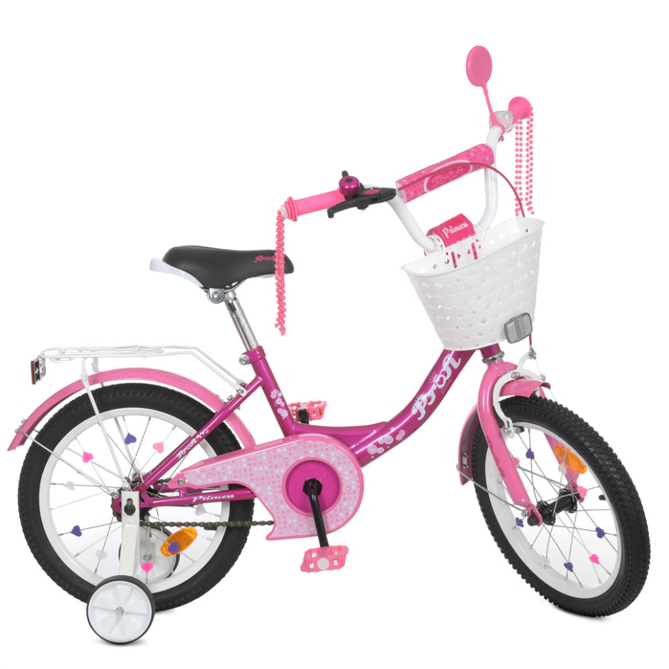 Велосипед дитячий PROF1 Y1816-1 18 дюймів, фуксія по цене 4 261 грн.