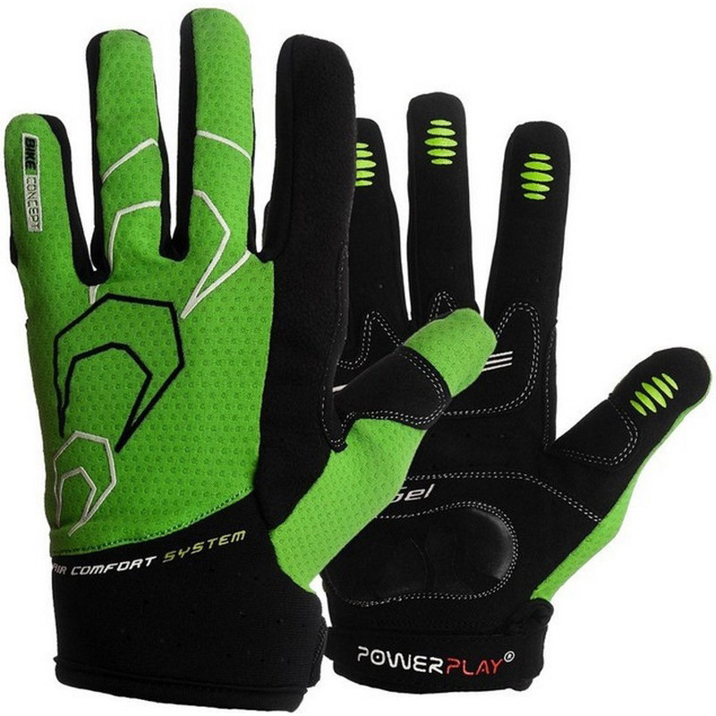 Велоперчатки 6556 А PowerPlay 6556A_S_Green, размер S