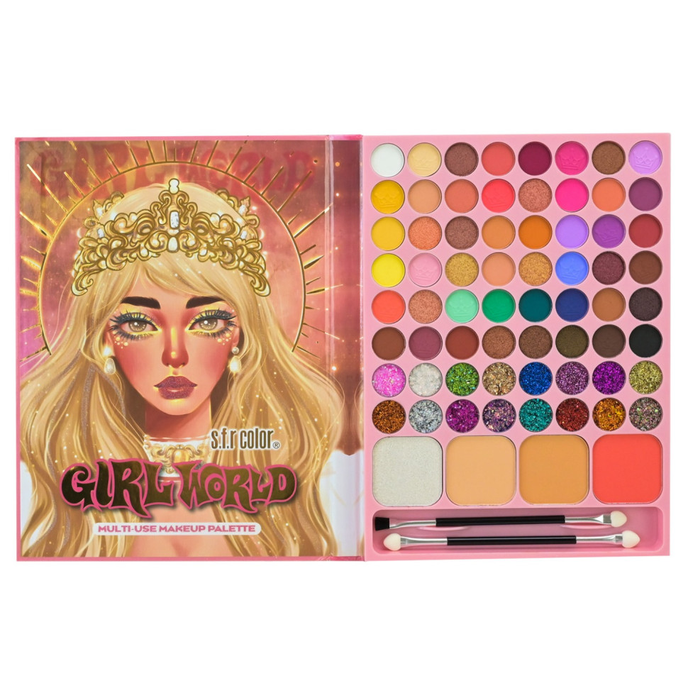 Детский набор косметики Країна Іграшок CN-0133, 64 цвета, тени для век, румяна