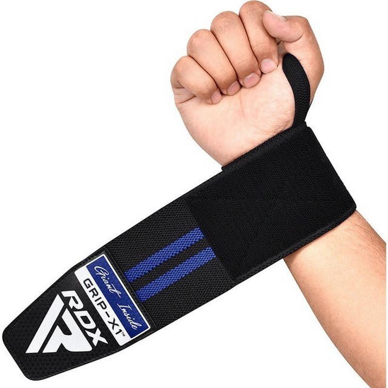 Бинти для зап'ясть (кистьові бинти) GYM WRIST WRAP R11 RDX Inc Limited WAH-WR11BU, BLACK/BLUE