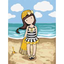 Картина по номерам "Beach Belle Santoro Gorjuss Collection" Идейка KHO8677, 30х40 см 