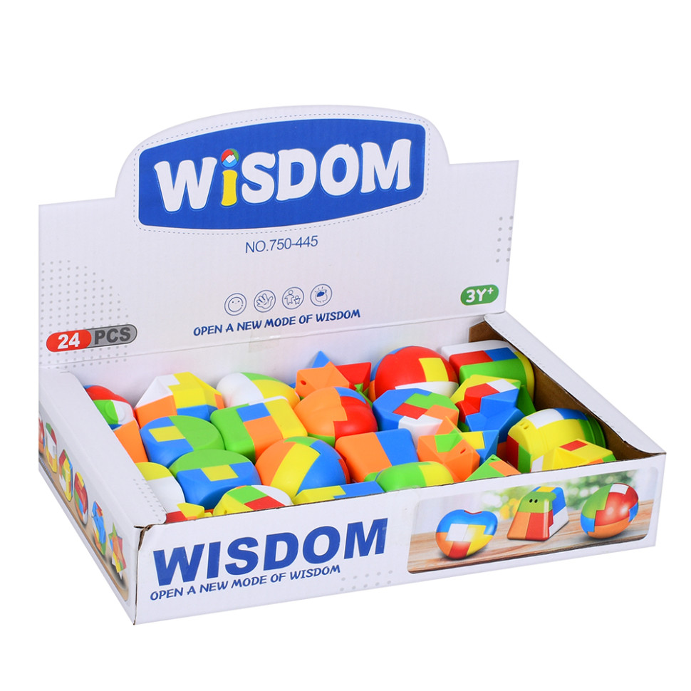 Развивающая игра-головоломка Bambi 750-445, 3 см, микс видов