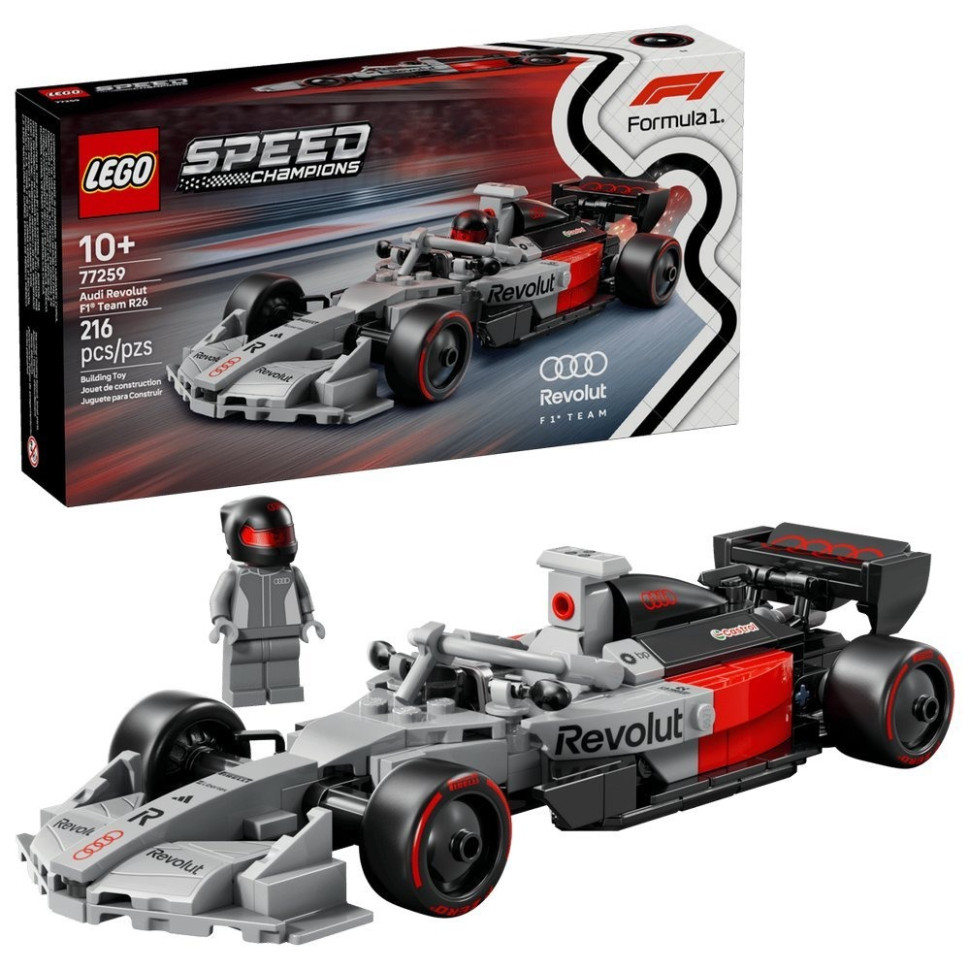 Конструктор Speed Champions Гоночний автомобіль Audi Revolut F1® Team R26 LEGO 77259, 215 деталей