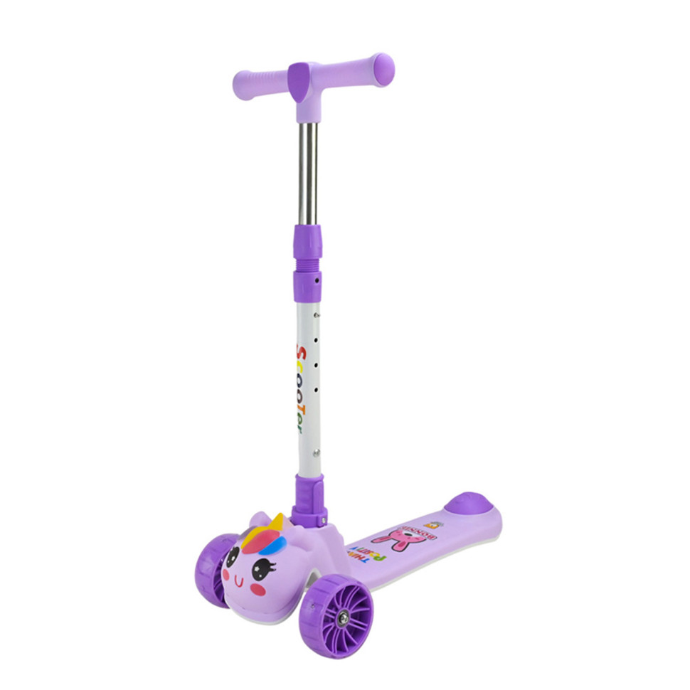 Детский самокат 3-х колесный Extreme Motion SC2619(Violet) колеса PU, с музыкой и светом