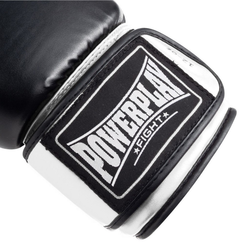 Боксерские перчатки 3004 Classic PowerPlay PP_3004_10oz_Bl/White, размер 10 унций