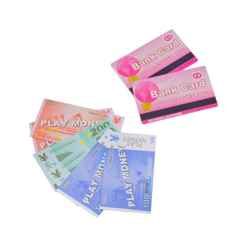 Детский кассовый аппарат Bambi SK25A, свет, звук, сканер, карточка, монеты и деньги 