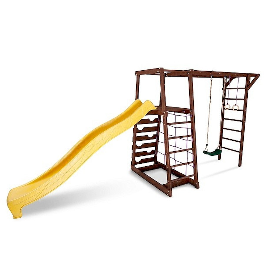 Дитячий майданчик для вулиці SportBaby-26 гірка, гойдалка та кільця