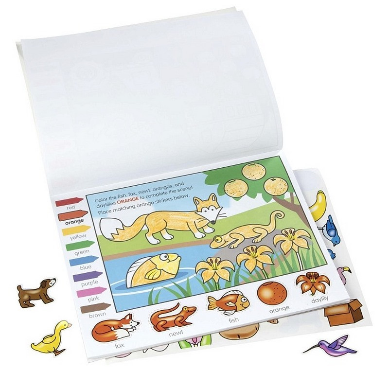 Альбом розвиваючих розмальовок з наліпками 