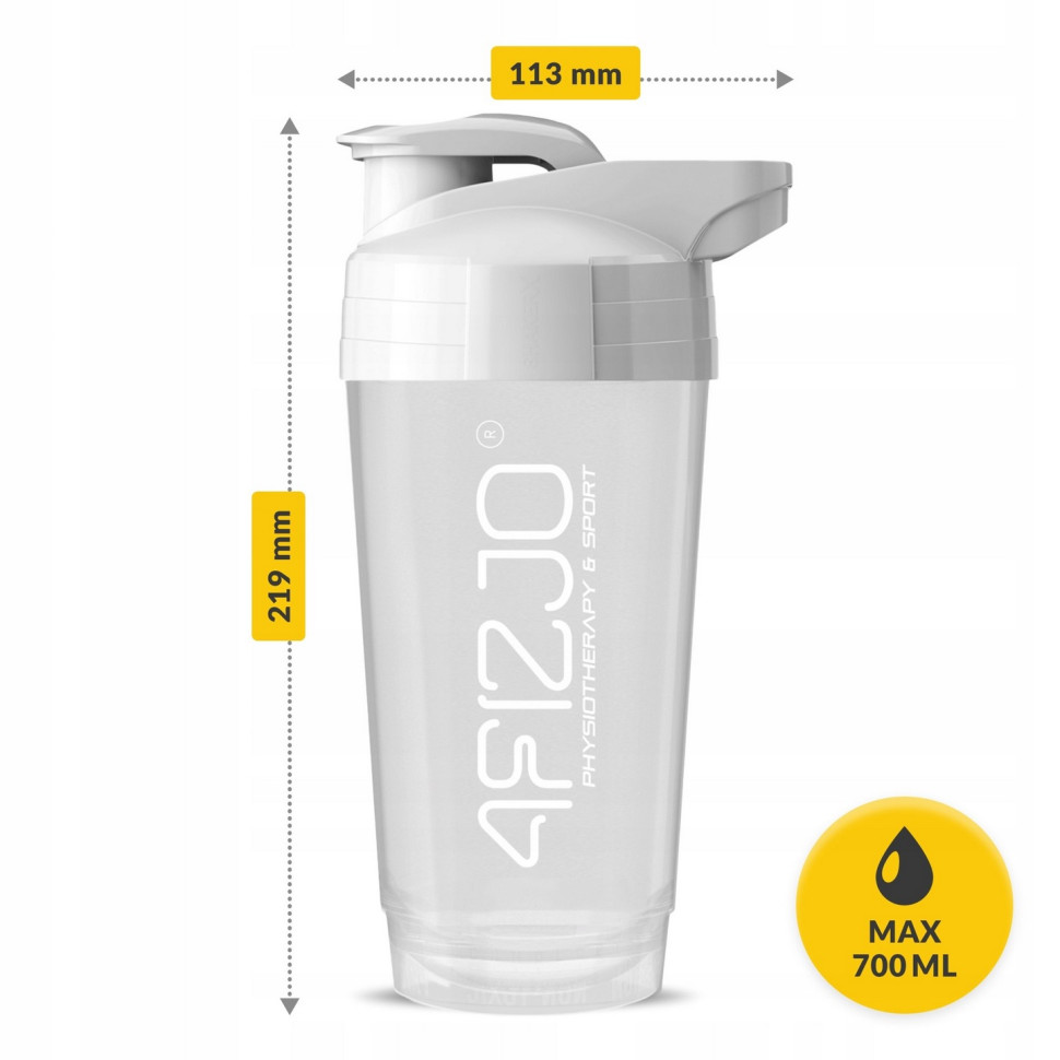 Шейкер спортивный Ultra 4FIZJO P-5905973407083 White 700 мл