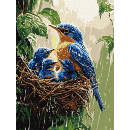 Картина по номерам "Весенний дождь" &copy;art_selena_ua Идейка KHO6741, 30х40 см