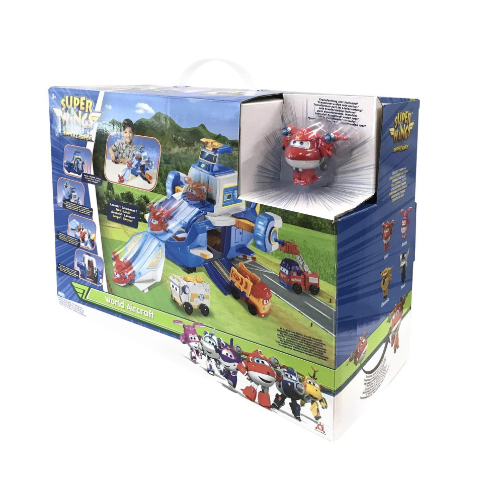 Игровой набор Super Wings Supercharge Air Moving Base, Воздушная База, свет, звук EU740831