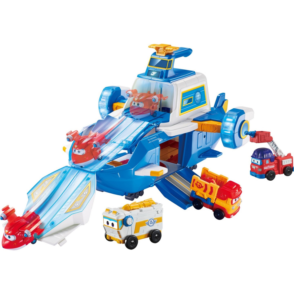 Игровой набор Super Wings Supercharge Air Moving Base, Воздушная База, свет, звук EU740831