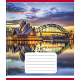 Тетрадь общая "Города в огнях" Leader 096-630107K-4 в клеточку, 96 листов (959063)