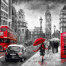 Картина за номерами. Rainbow Art "Леді в Лондоні" GX34828-RA 