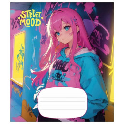 Зошит учнівський "Manga style" Школярик 024-3272L-3 в лінію, 24 аркушів 