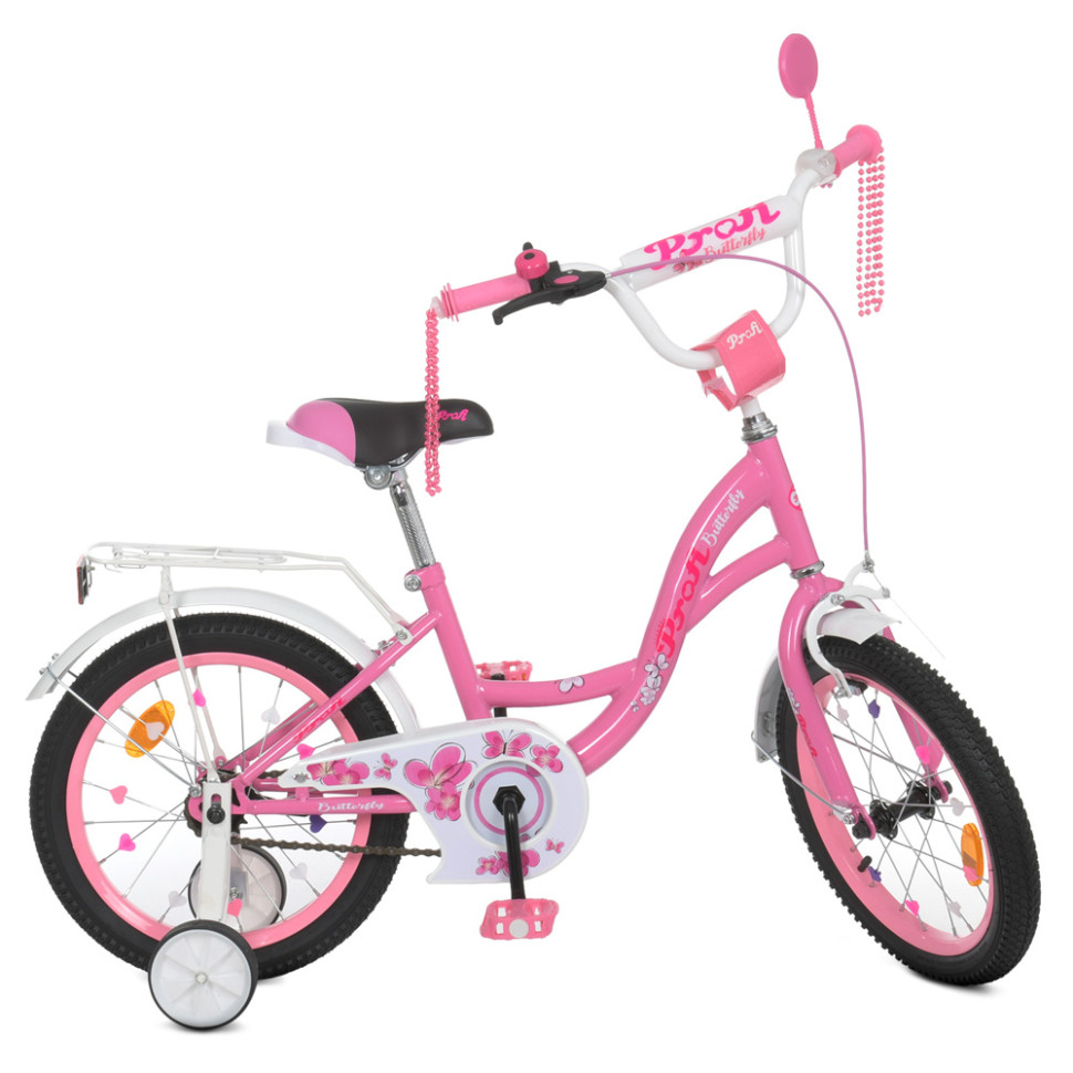 Велосипед дитячий PROF1 Y1821 18 дюймів, рожевий по цене 3 945 грн.